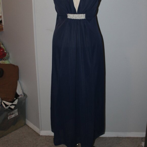 Womens Vintage Navy Blue Union Made Medium Nightgown - Picture 6 of 6